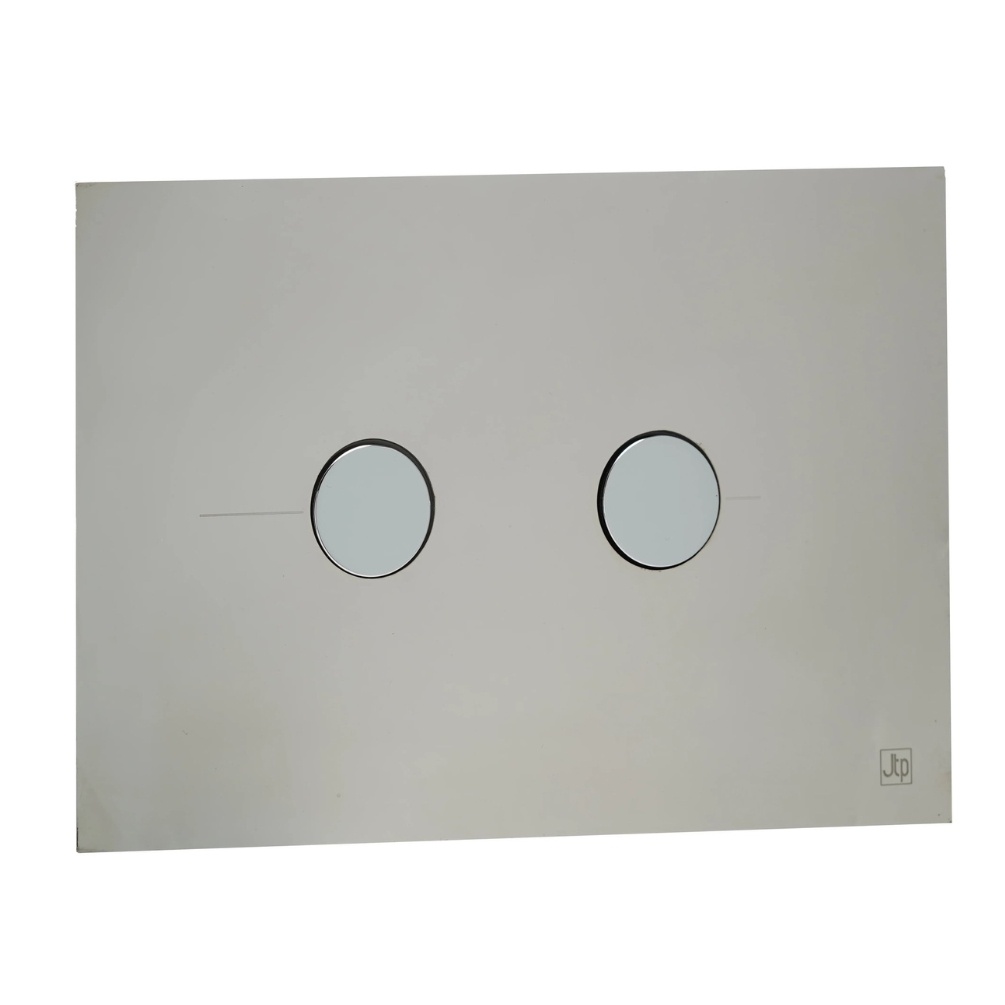 JTP Chrome Metal Pneumatic Dual Flush Plate Cut Out